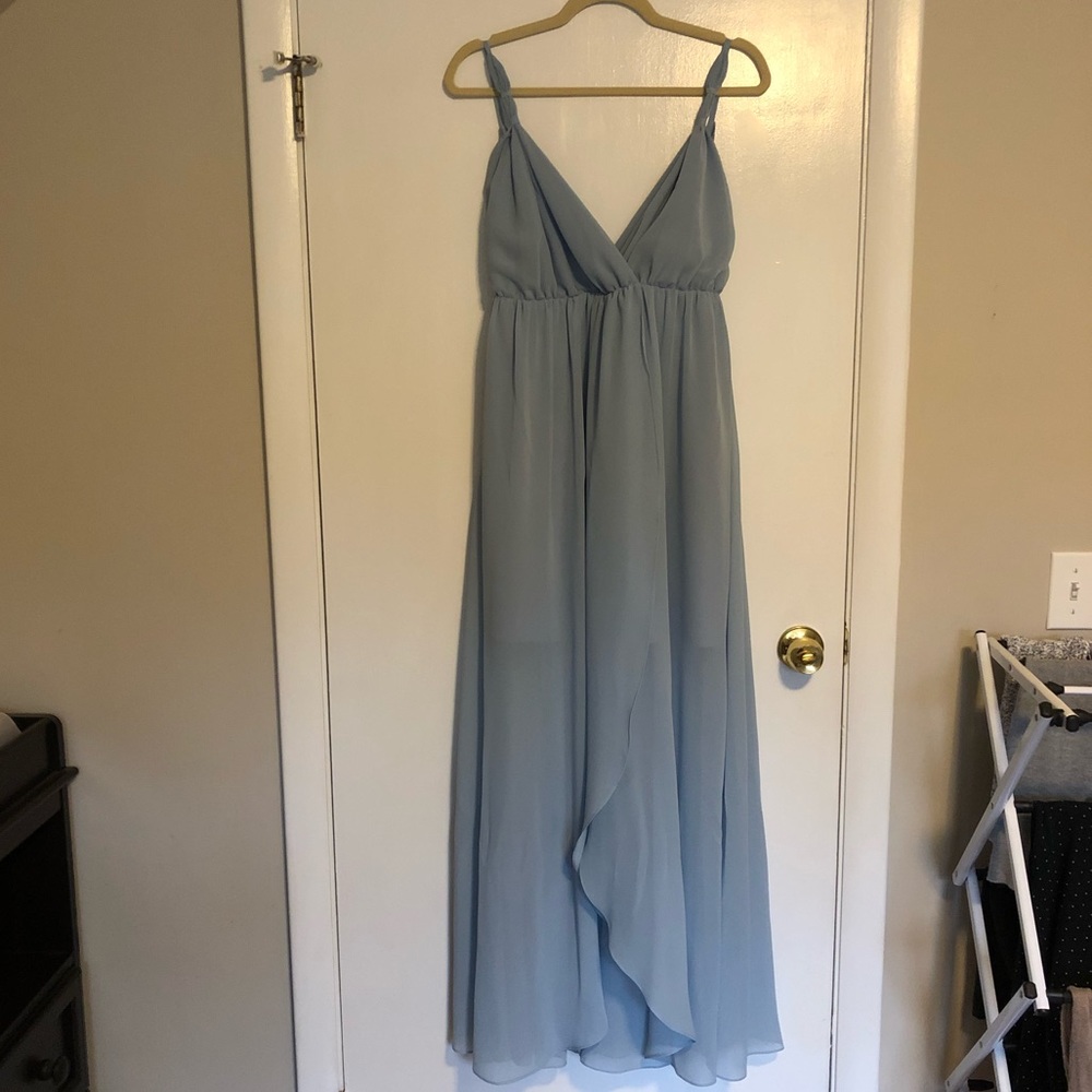 Light blue maxi/ bridesmaid dress, Size 8